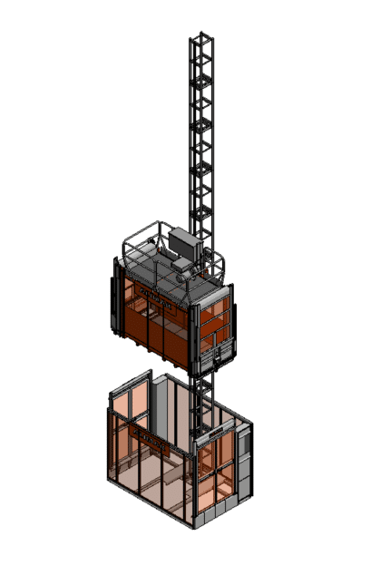 Alimak Scando 450 personnel hoist rental