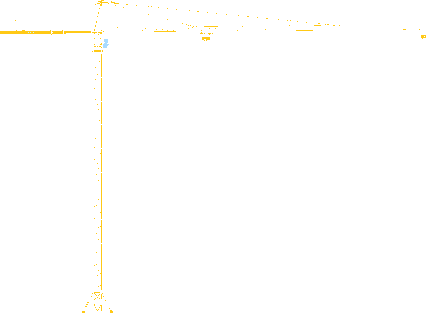 Potain MD310B-K12 tower crane rental