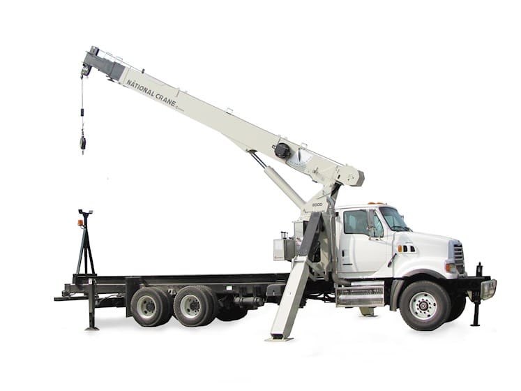National 8100D boom truck rental