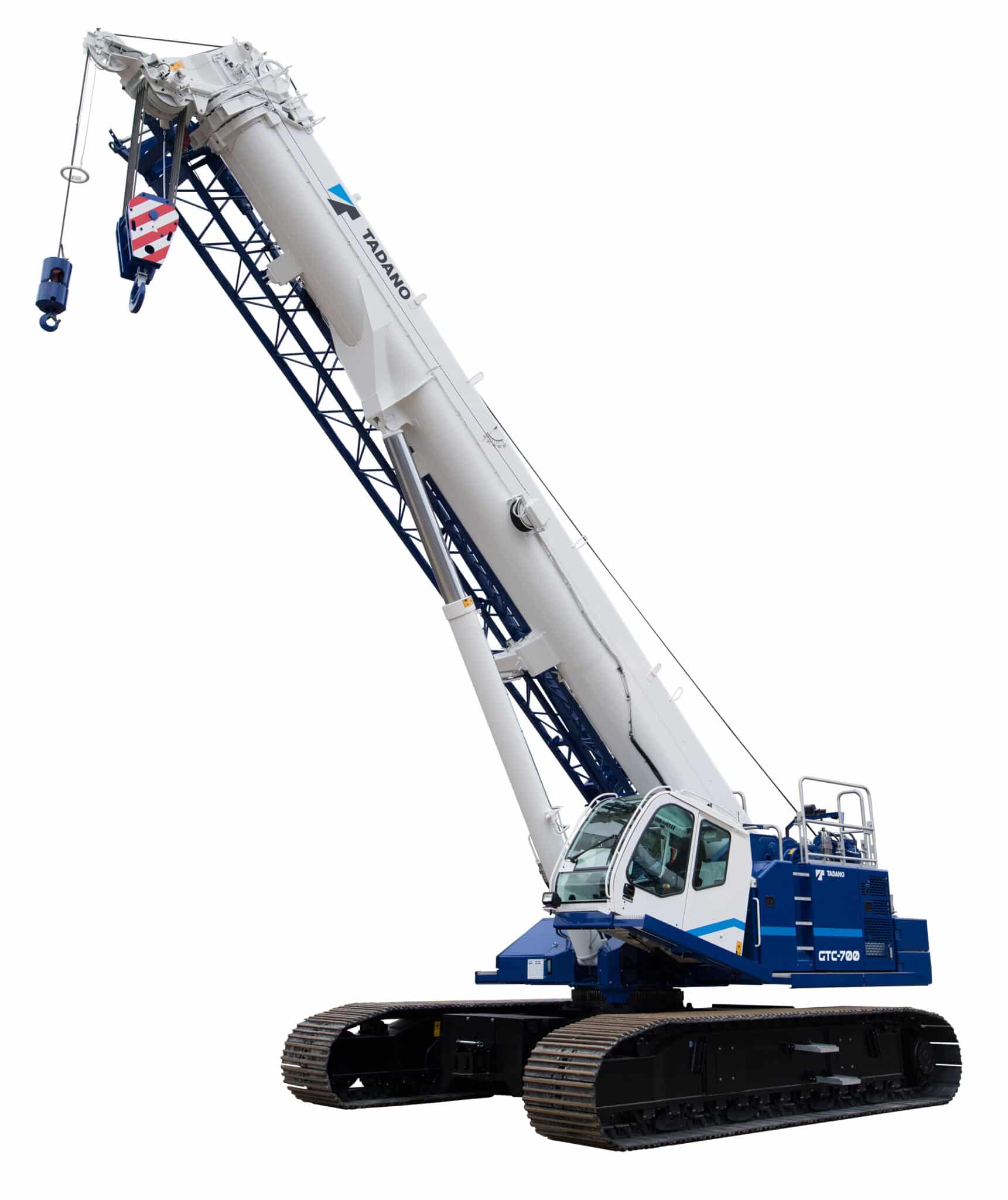 Tadano GTC-700 crane with powerful lifting capabilities and stable track design.
