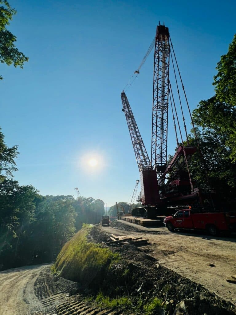 Fern Hollow project road and bridge construction concept