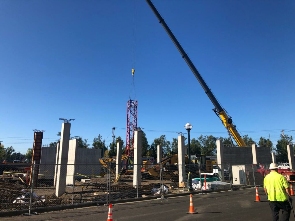 Building Recreation and entertainment centers with cranes concept